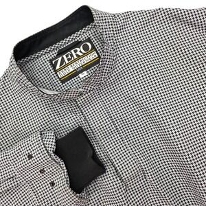 ZERO Restriction Golf Outerwear Mens XL Houndstooth 1/4 Zip Pullover Jacket USA